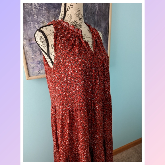 Max Studio Maxi Dress Red - Picture 14 of 15